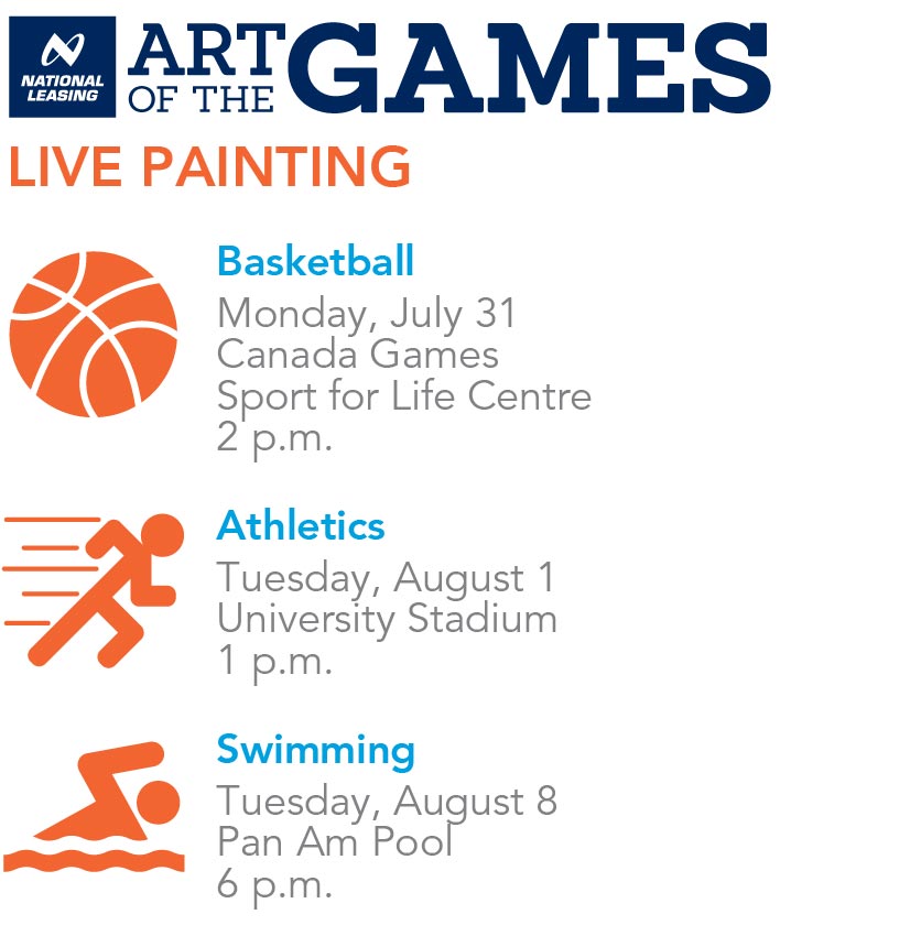 Art of the Games live painting schedule