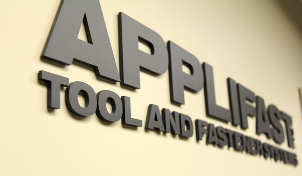 Applifast Tool and Fastener Systems sign at its head office in Winnipeg, Manitoba.