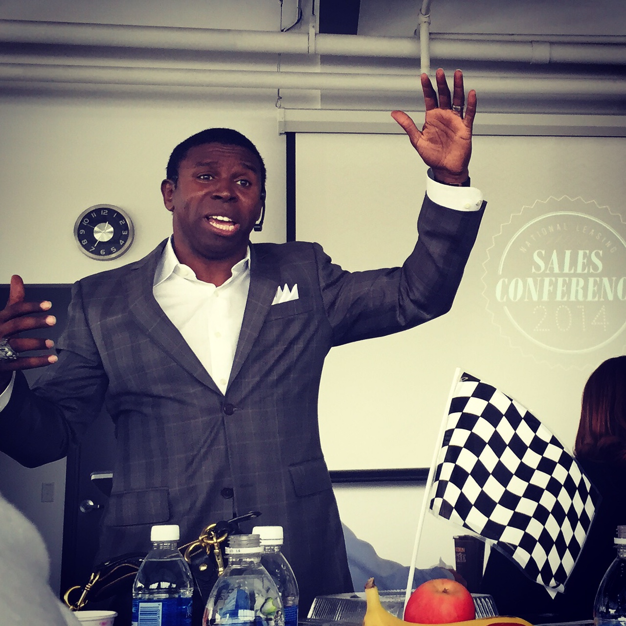 Michael “Pinball” Clemons taught employees how to ‘WIN BIG’ during his keynote address at the Sale Conference
