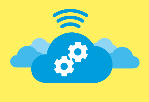 Les trois composants de base de la fabrication en nuage : bande passante rapide, navigateur Web, grands parcs de serveurs