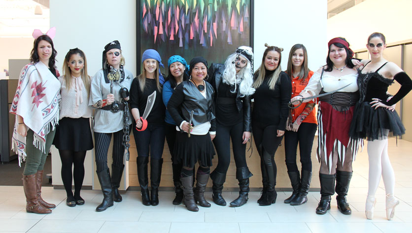 CWB National Leasing’s Administration team dressed up for Halloween 2015