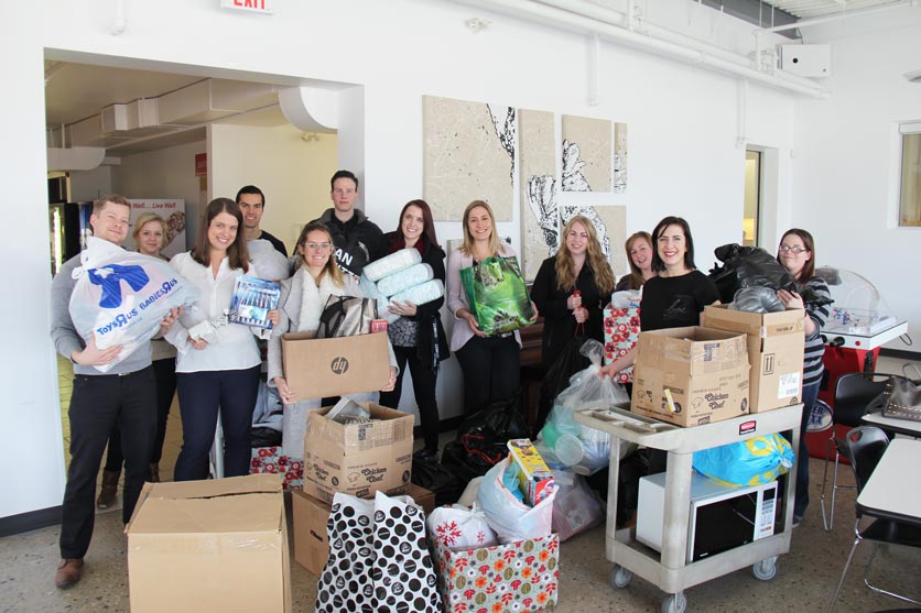 CWB National Leasing’s GenNext pod collects donation items for CMWI to support newcomers in need