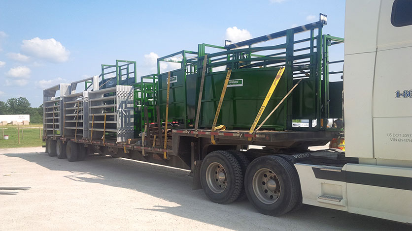 A photo of Lakeland Group’s livestock equipment.