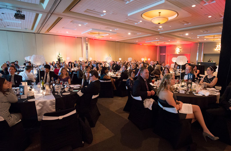 CWB National Leasing Gala guests take their seats in the ballroom