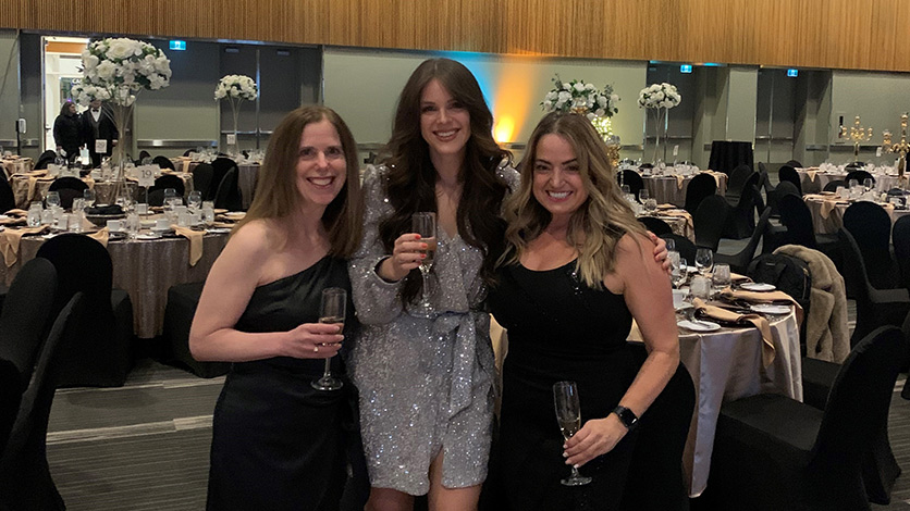 A few guests pose with each other at the Winnipeg Gala.