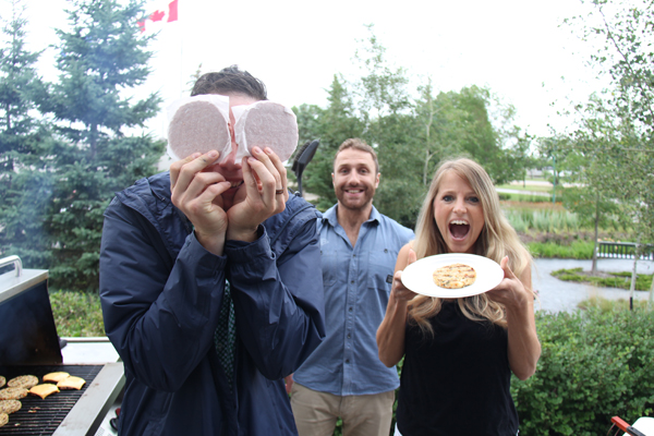 CWB National Leasing GenNext members grill up some burgers at their Giving Kids a Summer BBQ in July 2015