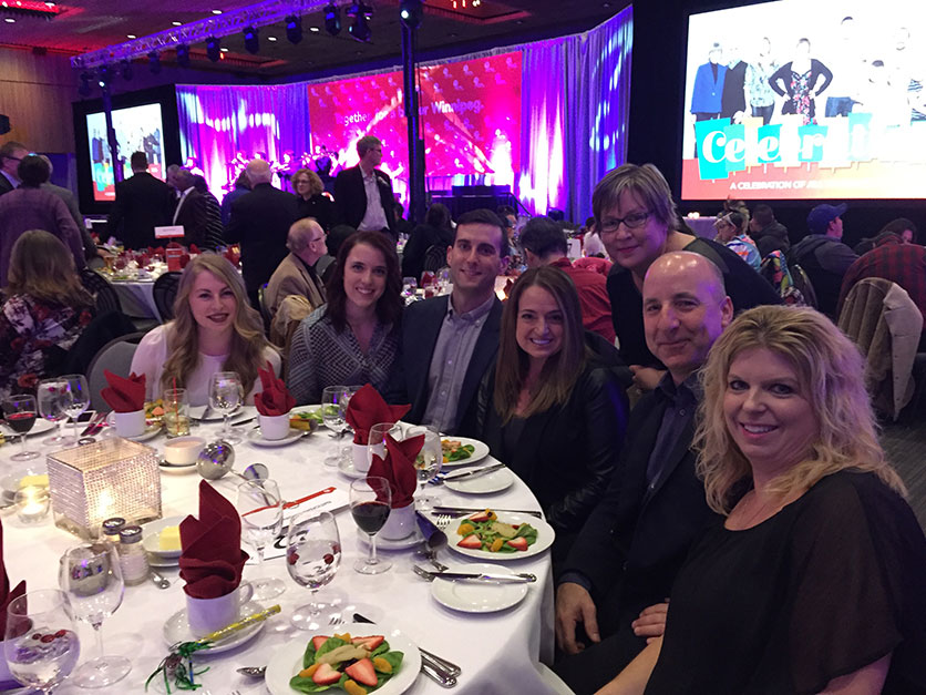 CWB National Leasing’s United Way committee at Celebrate Winnipeg, Jan. 19, 2017