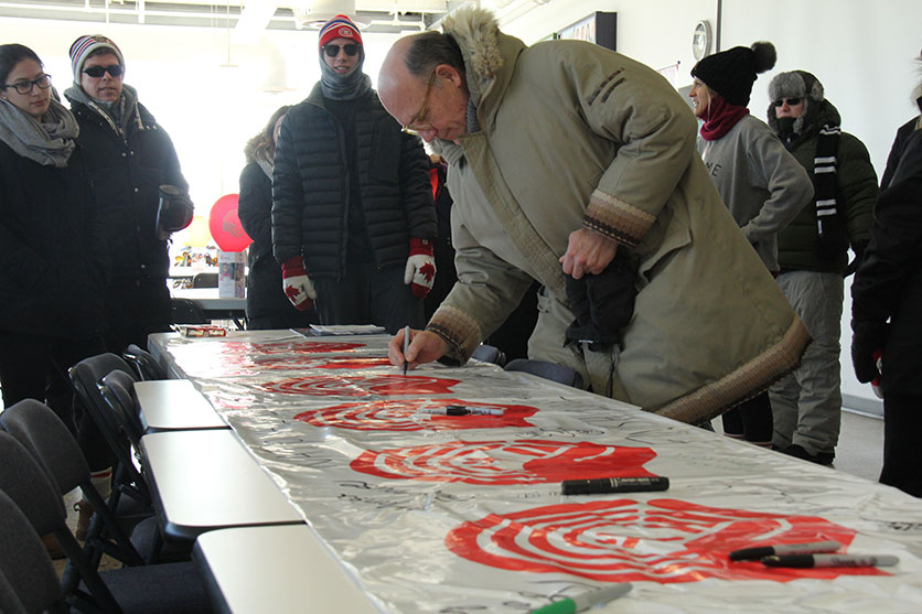 Le président et chef de la direction Tom Pundyk se préparant pour la Frosty 5K, le 11 janvier 2017