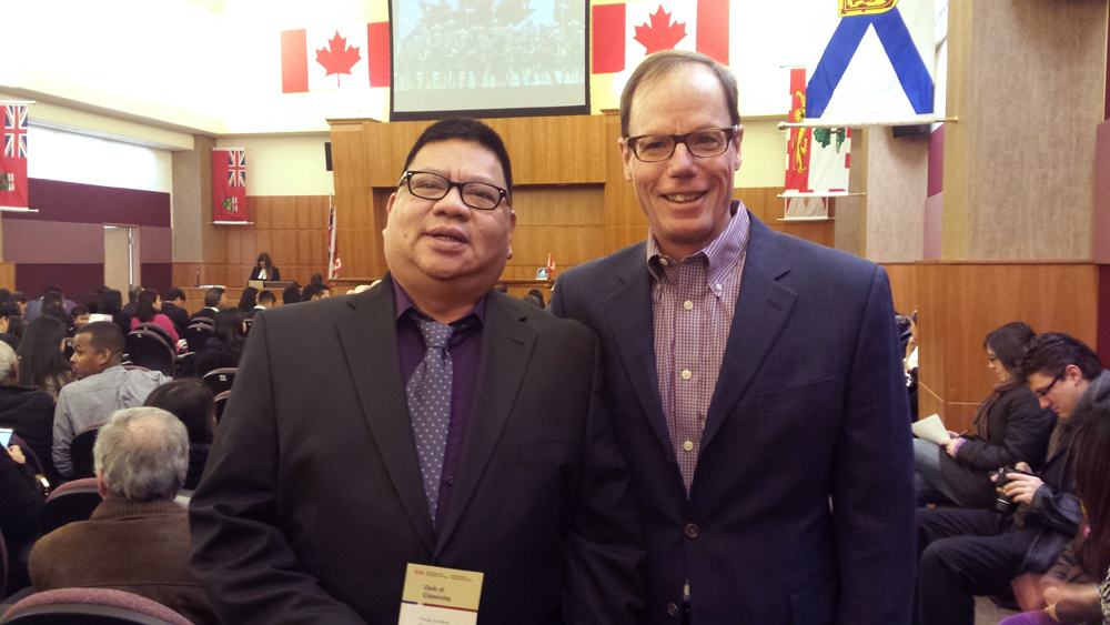 Michael with Nick Logan, former President and CEO of CWB National Leasing