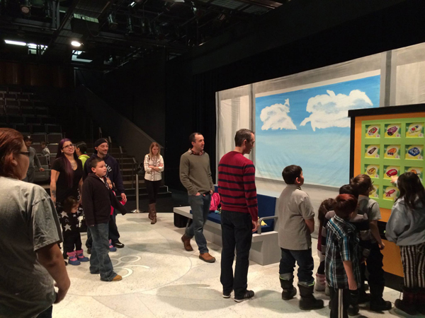 Point Douglas families tour Prairie Theatre Exchange in January 2016