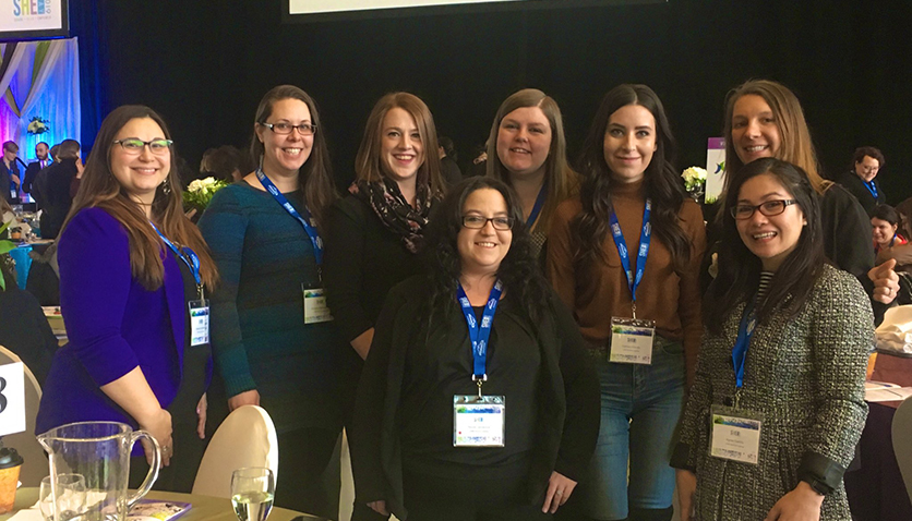 A group of CWB National Leasing's female employees recently attended a She Day event in Winnipeg, MB.