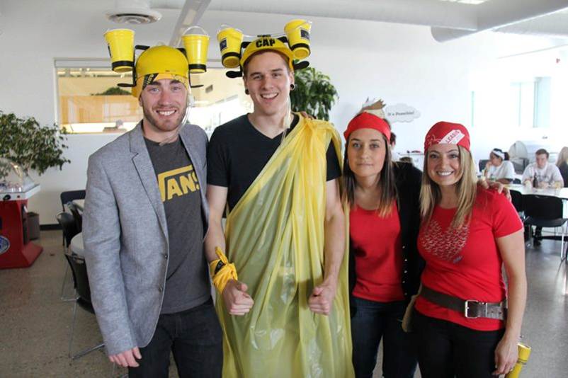 CWB National Leasing employees enjoy fun and games during Spirit Week