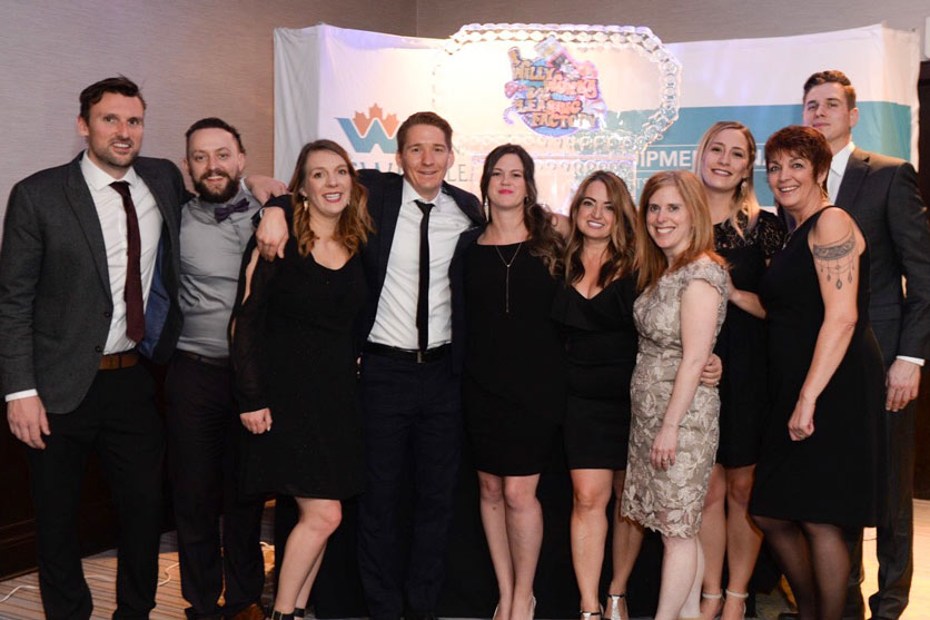 CWB National Leasing employees celebrate at the company’s 2018 Gala