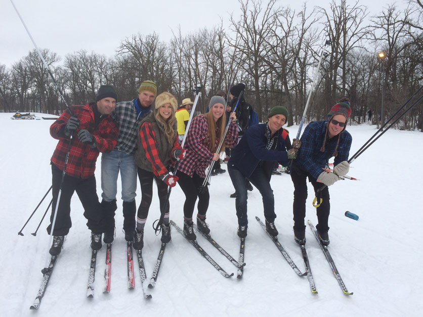CWB National Leasing's cross country ski team