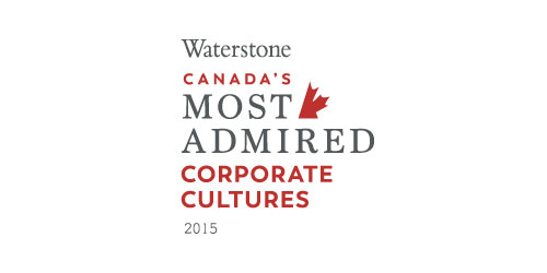 Lauréat 2015 - 10 cultures d'entreprise les plus admirées au Canada